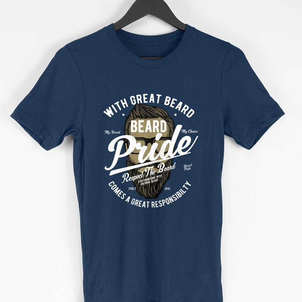 Beard Pride -Half Sleeve Round Neck T Shirt Men