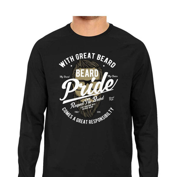 Beard Pride-Full Sleeve T Shirt Men