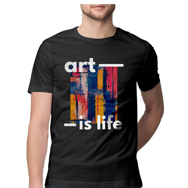 Art is Life-Half Sleeve T Shirt Men