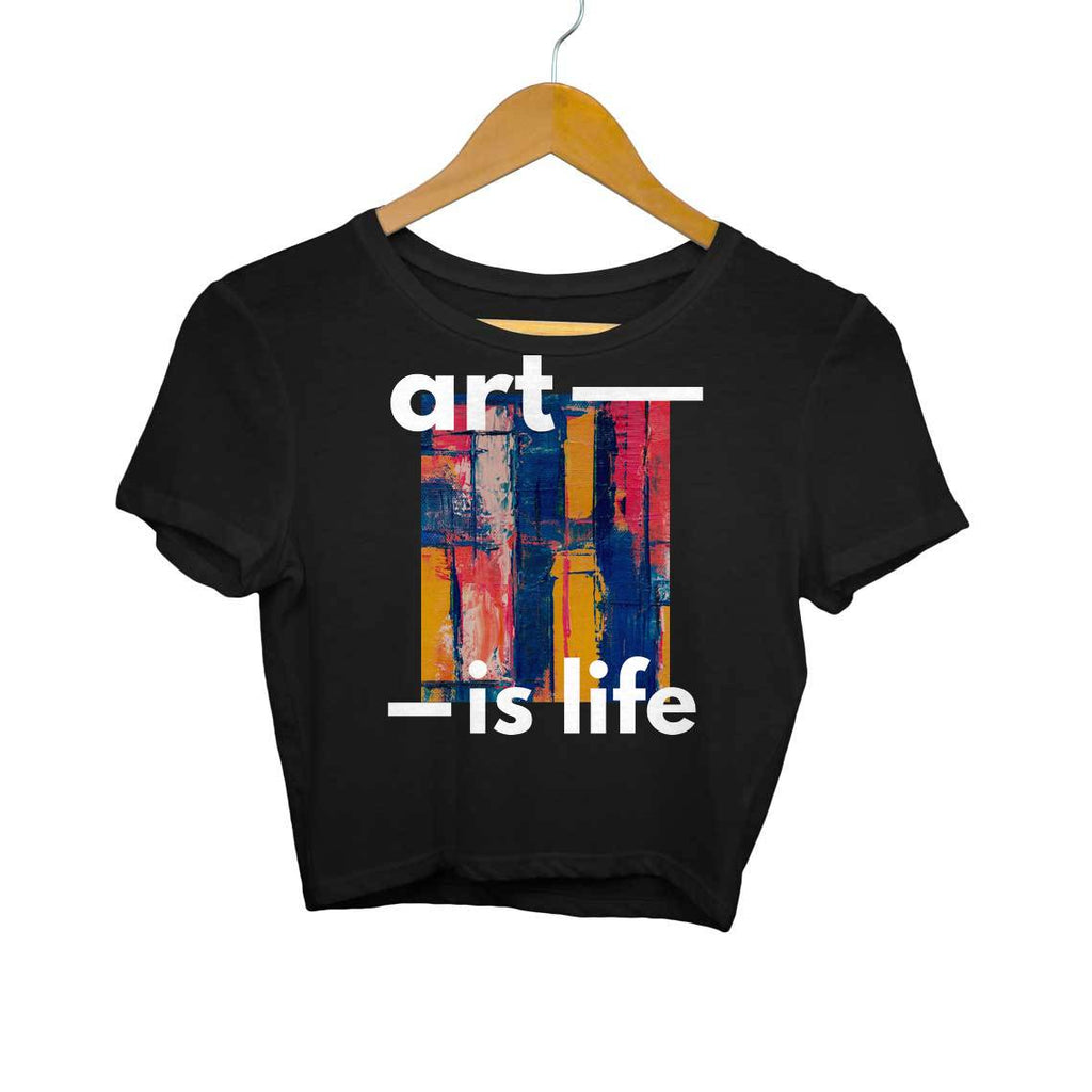 Art is Life-Crop Top Women