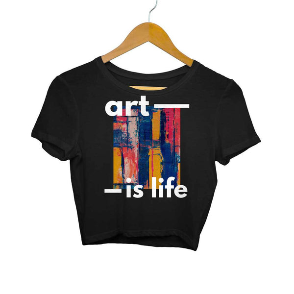 Art is Life-Crop Top Women