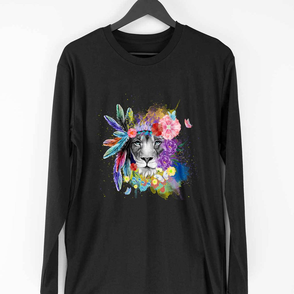 The Lion Love-Full Sleeve T Shirt Men