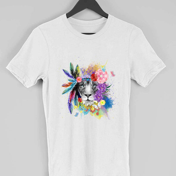 The Lion Love-Half Sleeve T Shirt Men