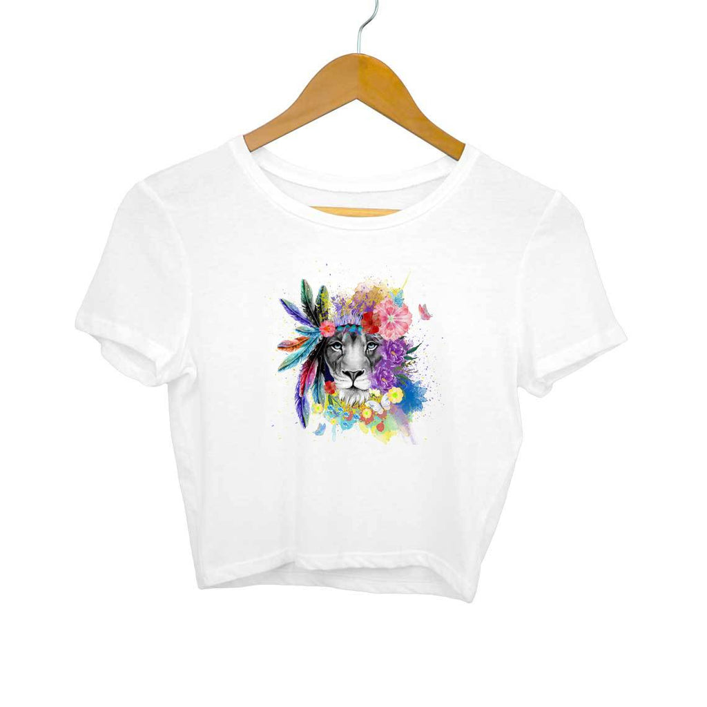 The Lion Love-Crop Top Women