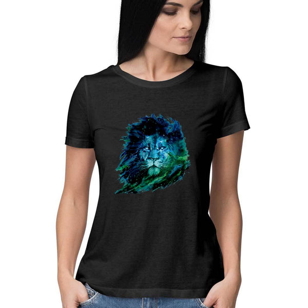 The Lion-Half Sleeve T Shirt Women