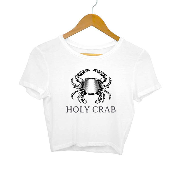 Holy Crab-Crop Tops Women