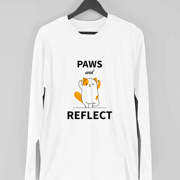 Paws And Reflect-Full Sleeve T Shirt Men