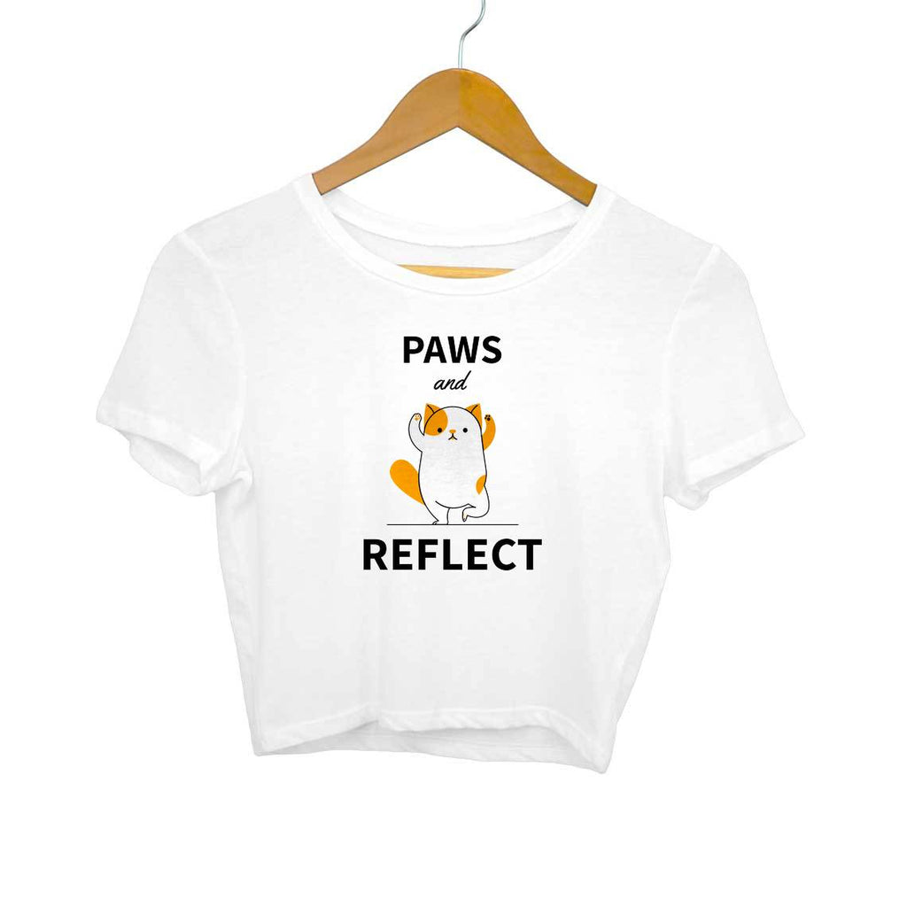 Paws And Reflect-Crop Tops Women