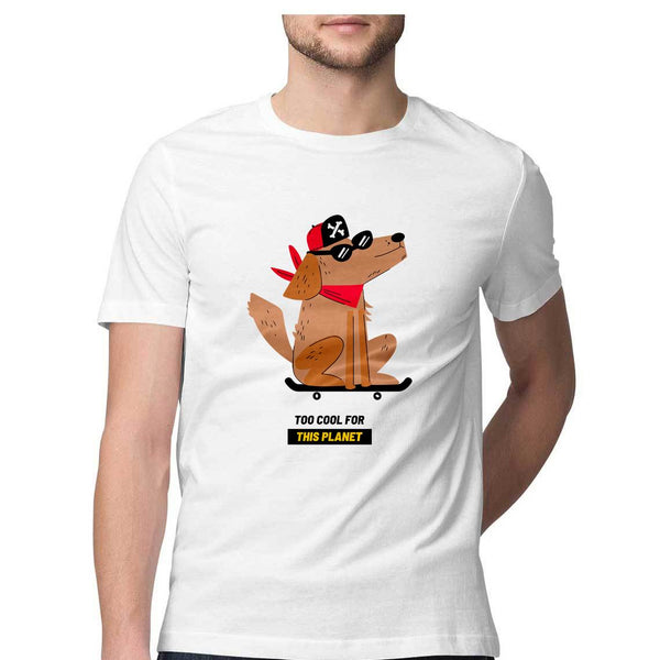 Cool Dog-Half Sleeve T Shirt Men