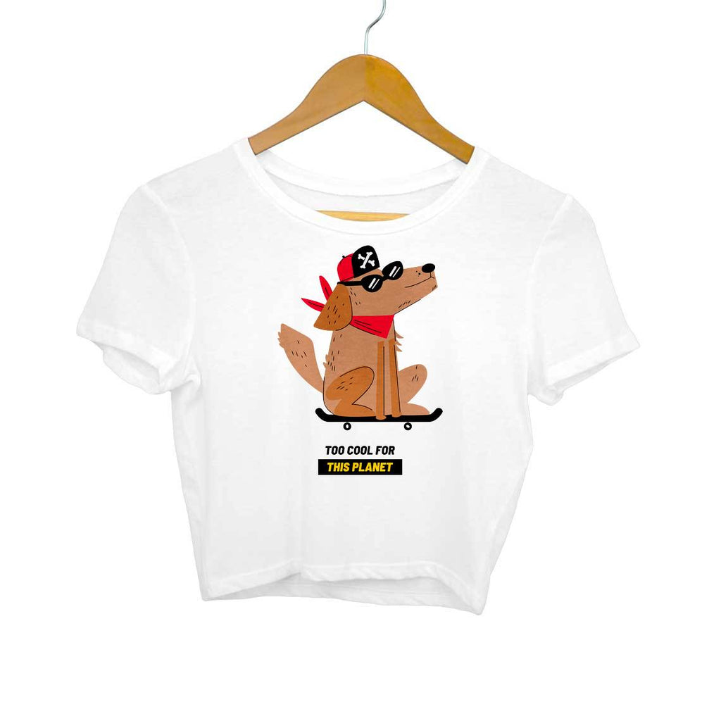 Cool Dog-Crop Top Women