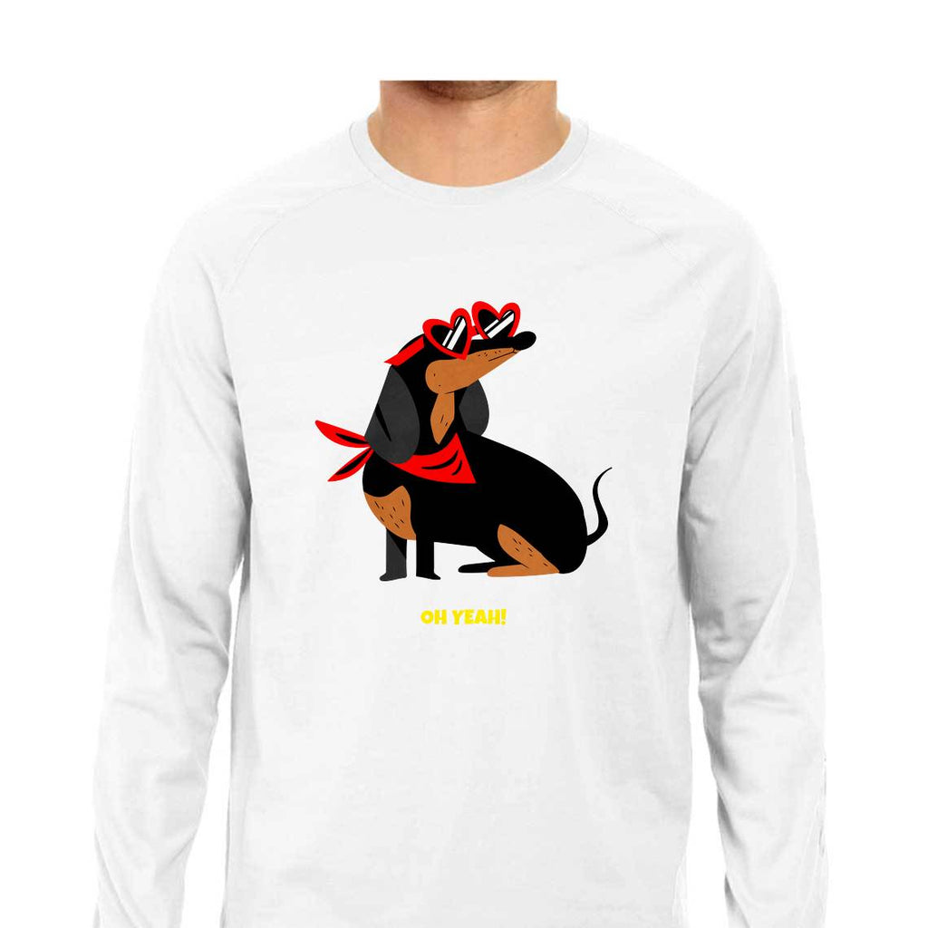 Lovely Dog-Full Sleeve T Shirt Men