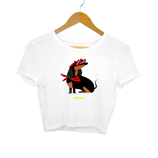 Lovely Dog-Crop Top Women