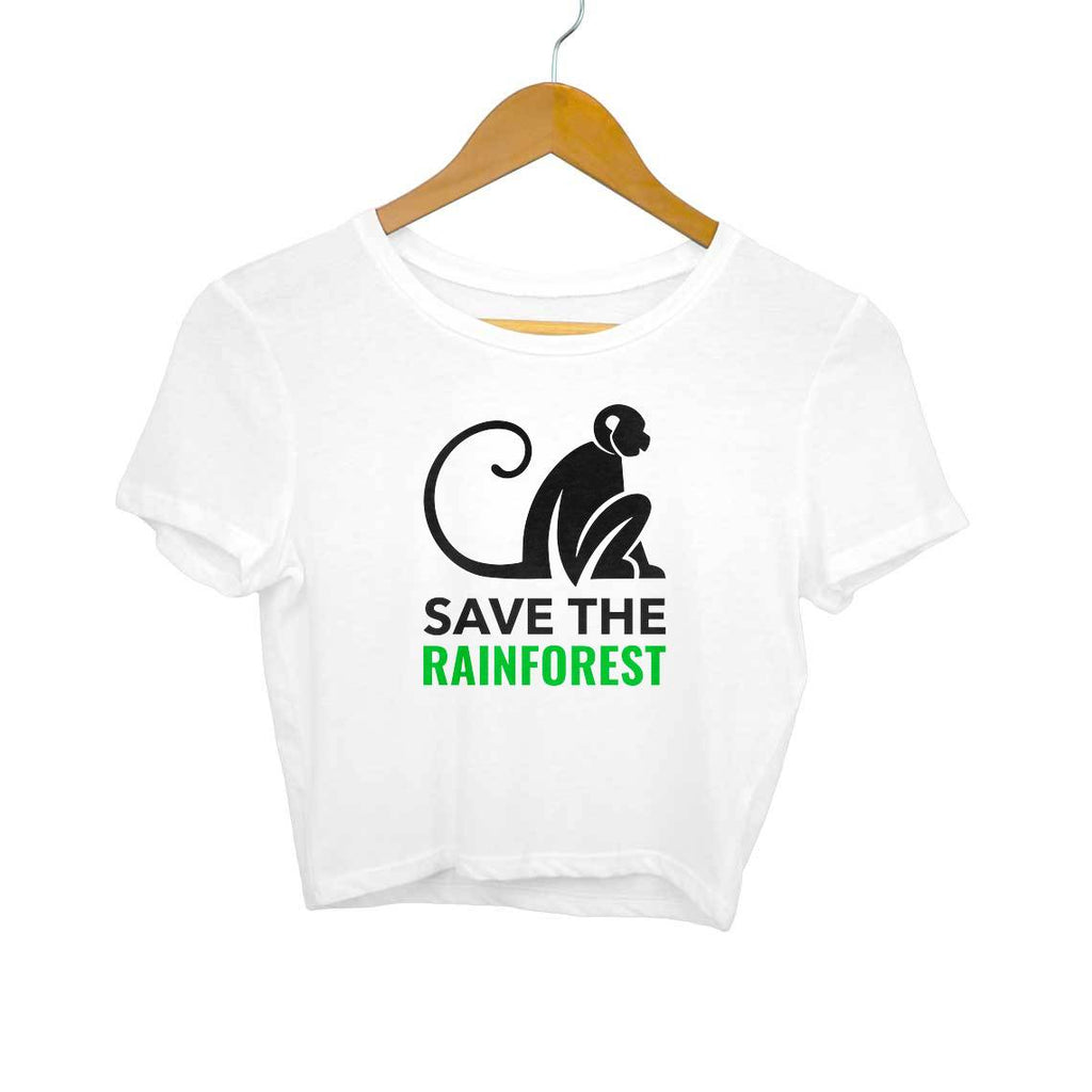 Save Rainforest-Crop Top Women
