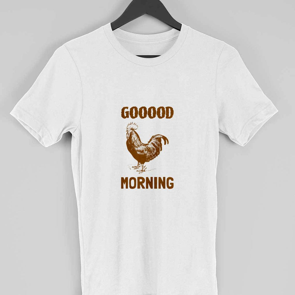 Good Morning-Half Sleeve T Shirt Men