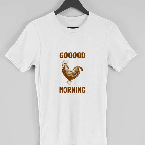 Good Morning-Half Sleeve T Shirt Men