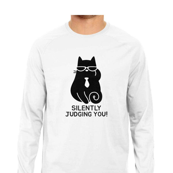 Silently Judging You-Full Sleeve T Shirt Men