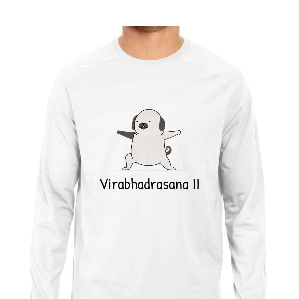 Virabhadrasana-Full Sleeve T Shirt Men