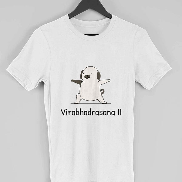 Virabhadrasana-Half Sleeve T Shirt Men