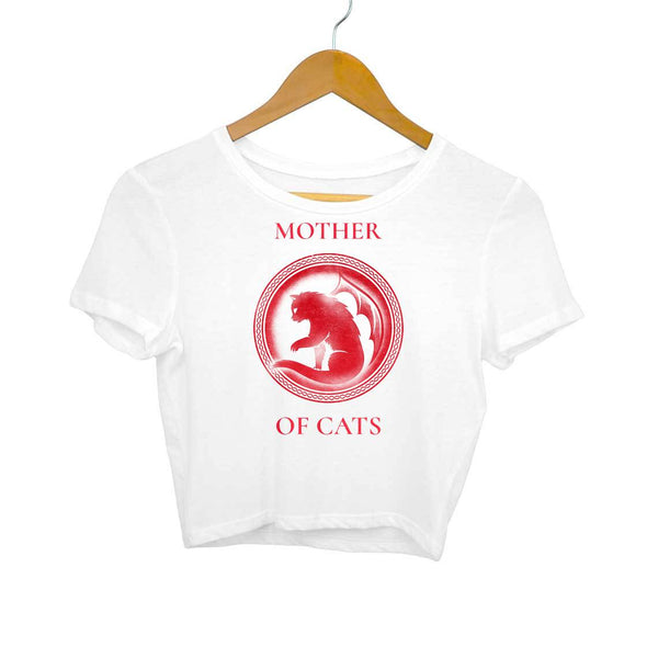 Mother Of Cats-Crop Top Women